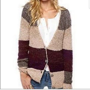 Free People Lake Tahoe Waffle Cardigan sz M